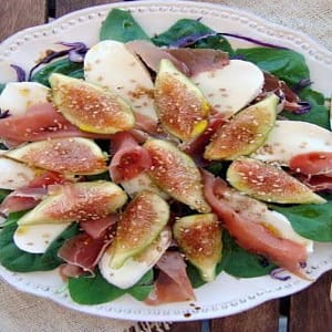 Salada de Figos com Mozzarella